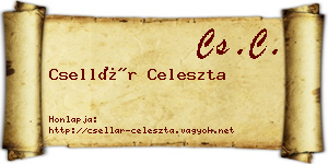 Csellár Celeszta névjegykártya